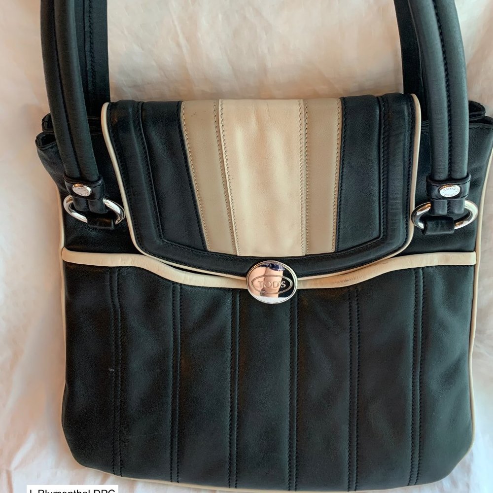 Tods vintage slim flap shoulder bag